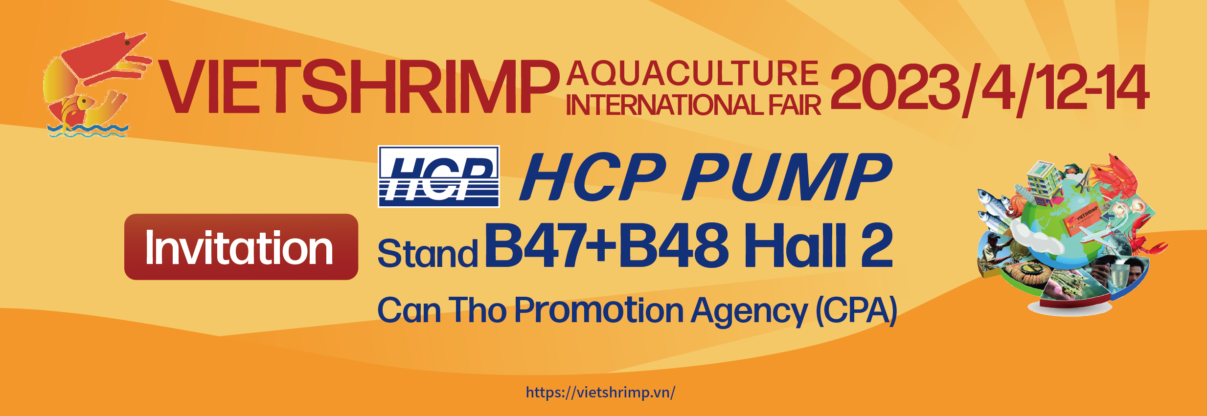 [นิทรรศการในอนาคต] 2023 4/12-4/14 VIETSHRIMP AQUACULTURE INTERNATIONAL FAIR